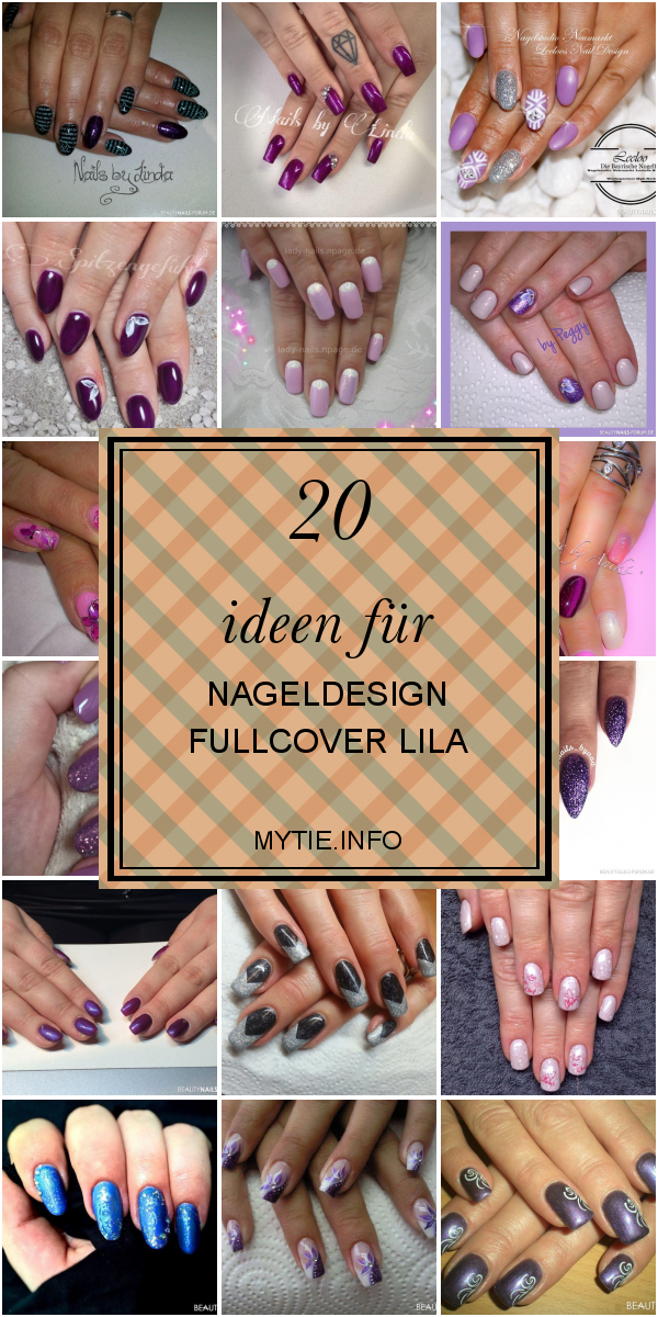20 Ideen Für Nageldesign Fullcover Lila